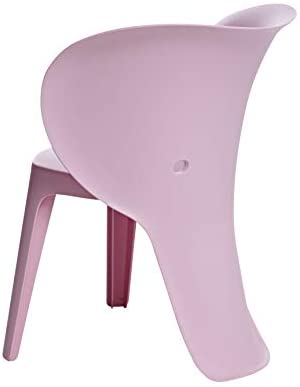 AmazonBasics, Pink Premium Plastic Kids Chairs, Elephant, 2-Pack