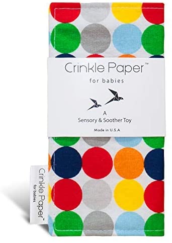 Hyak Designs Crinkle Paper | Infant Crinkle Toy, Baby Sensory Toy,, Made in USA, Baby Sound Toy, Baby Crinkle Paper, Fun for Boy or Girl, Crinkle Toy, New Fun Modern, Toddler - 1 Paper