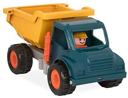 Battat -  Dump Truck with Working Movable Parts and 1 Driver – Construction Vehicle Toy Trucks for Toddlers 18m+