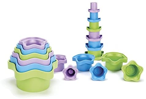 Green Toys Stacking Cups, Purple/Blue/Green
