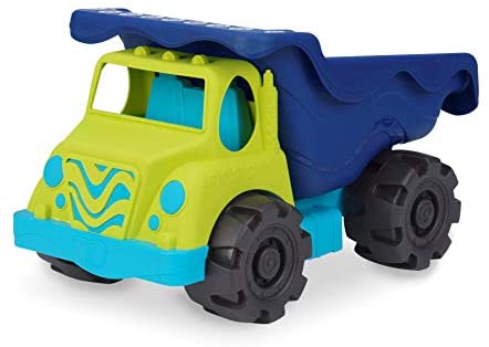 B. toys by Battat Colossal Cruiser – 20” Large Sand Truck – Beach Toy Dump Trucks for Kids 18 M+ (Lime/Navy), led-anti-stress-ball-125 (BX1429C1Z)