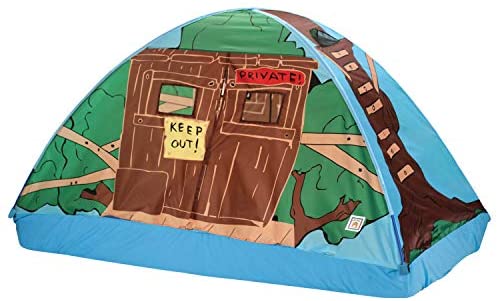Pacific Play Tents 19791 Kids Tree House Bed Tent Playhouse - Fits Full Size Mattress