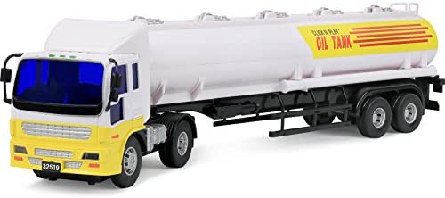 Click N’ Play Friction Powered Jumbo Oil Tanker Truck Toy Vehicle for Kids
