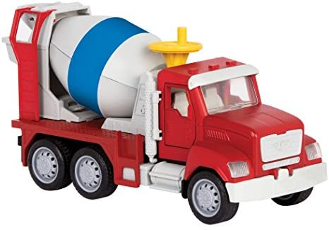 DRIVEN by Battat – Micro Cement Truck – Toy Cement Truck with Light and Sound Effects for Kids Age 4+
