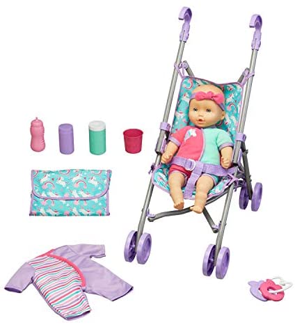 Kid Connection Baby Doll Stroller Play Set (1)