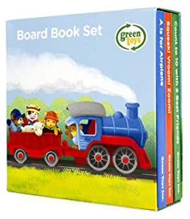 Green Toys Counting, Sounds, ABCs Board Books (3 Pack)