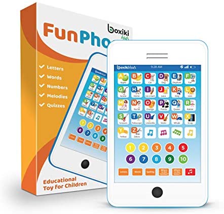 Learning Pad / Kids Phone with 6 Toddler Learning Games. Touch and Learn Toddler Tablet for Numbers, ABC and Words Learning. Educational Learning Toys for Boys and Girls - 18 Months to 6 Year Old