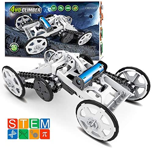 ORIVAST Science Kits for Kids, 4WD Climbing Vehicle STEM Kit | Electronics Circuits Engineering and Science Experiments for Kids and Teens | DIY STEM Toys for Boys and Girls