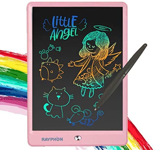 ZBHANTANG LCD Writing Tablet 10 Inch Drawing Board Doodle Board with Colorful Screen, Writing Board Electronic Doodle Pads Learning Tablet for Kids and Adults (Pink, 10 inch)
