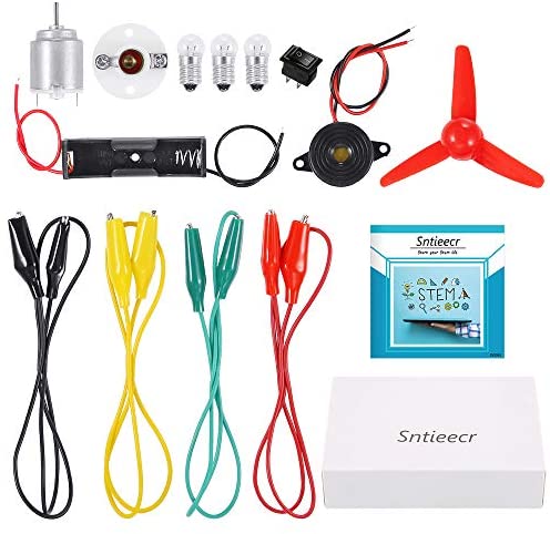 Sntieecr Electric Circuit Motor Kit, Educational Montessori Learning Kits for Kids DIY STEM Science Project