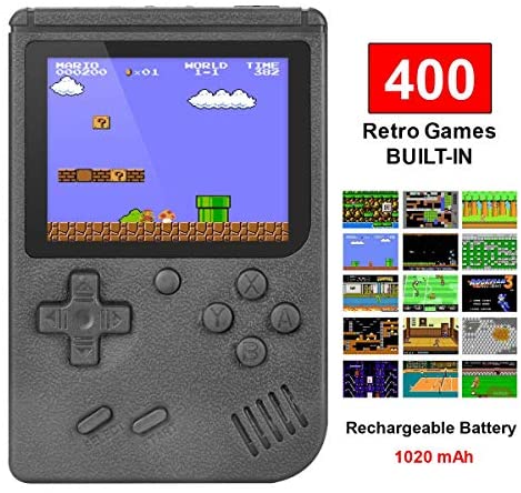 TAPDRA Handheld Game Machine, Retro Game with 400 Classic Games 3.0 inch Screen Portable Game Controller, Good Gifts for Kids