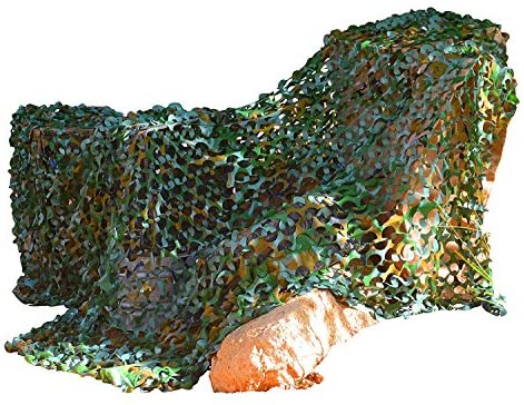 Kangaroo Army Safari Camouflage Netting- 8' x 6' Green Camo Netting