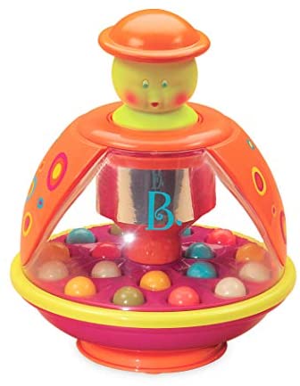 B. toys – Poppitoppy – Ball Popper Toy Tumble Top – Spinning Toys for Toddlers 1 Year +