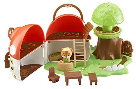 Fat Brain Toys Timber Tots Mushroom Surprise Dolls & Dollhouses for Ages 2 to 5