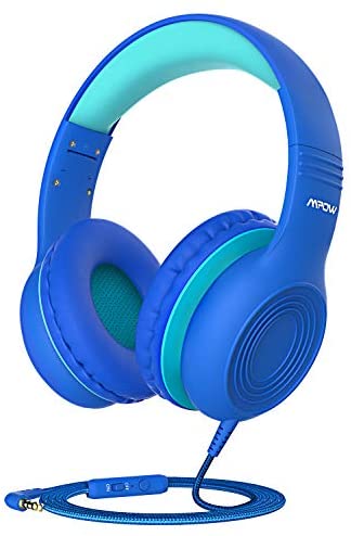 Mpow CH6S Kids Headphones with Microphone Over-Ear/On-Ear, HD Sound Sharing Function Headphones for Children Boys Girls, Volume Limited Safe 85dB/94dB Foldable Headset w/Mic for School/PC/Cellphone