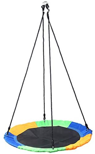 Tree Swing Play Swing Sets, 40 Inch 600lb Weight Capacity, Outdoor Swing Playground Swing Backyard, with Hanging Strap Kit