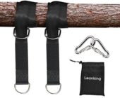 Leanking 2 PCS Tree Swing Straps Tree Swing Hanging Kit Holds Max 2000 LB with Two Heavy Duty Carabiners (Stainless Steel) for Swing Seat, Plank, Camping Hammock