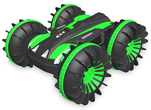 FREE TO FLY Remote Control Car Boat Truck 4WD 6CH 2.4Ghz Land Water 2 in 1 RC Toy Car Multifunction Waterproof Stunt 1: 16 Remote Vehicle with Rotate 360 Electric Car Toy