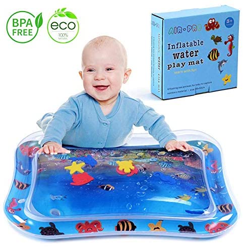 Tummy Time Baby Water Mat Infant Toy Inflatable Play Mat for 3 6 9 Months Newborn Boy Girl