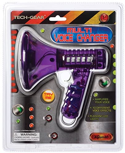 Toysmith Tech Gear Multi Voice Changer (6.5-Inch Various Colors)
