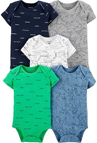 Carter's Baby Boys 5-Pack Original Short Sleeve Bodysuits