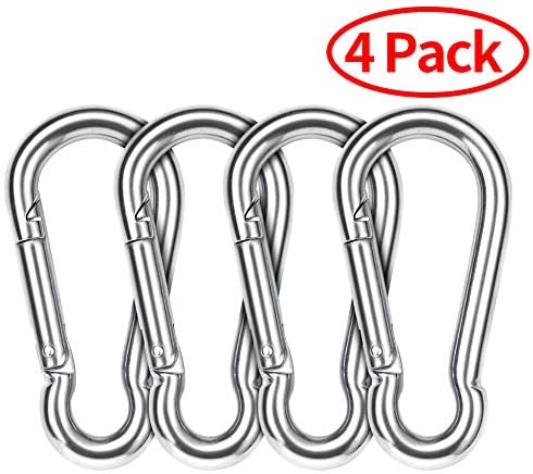 Digtichnny Swing Swivel, 35KN Safety Rotational Device, Swing Spinner for Web Tree Swing, Aerial Dance, Children’s Swing, Hanging Hammock (Silver)