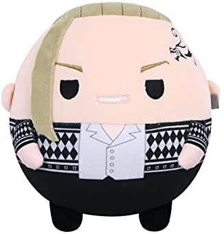 Anime Tokyo Revengers Plush Toy Doll Ryuguji Ken Sano Manjiro Hanagaki Round Stuffed Plushie Figure Dolls Collection for Kids Fans (Ryuguji Ken-B, 20cm/7.87inch)