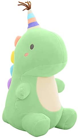 ivolks Dinosaur Plush Stuffed Animal Toys Cute Soft Plushies for Girls Doll Gifts Kids Boys Babies Toddlers (Green)