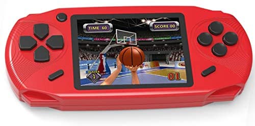Beijue 16 Bit Handheld Games for Kids Adults 3.0'' Large Screen Preloaded 100 HD Classic Retro Video Games no Need WiFi USB Rechargeable Seniors Electronic Game Player Birthday Xmas Present (Red)