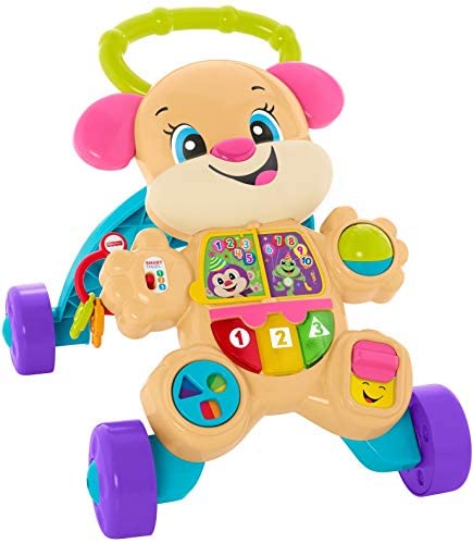Fisher-Price Laugh & Learn Smart Stages Learn with Sis Walker, Musical Walking Toy for Babies and Toddlers Ages 6 to 36 Months