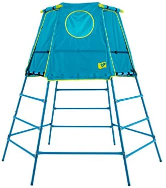TP Toys Explorer 2 Climbing Set Jungle Gym with Platform and Tent, Blue