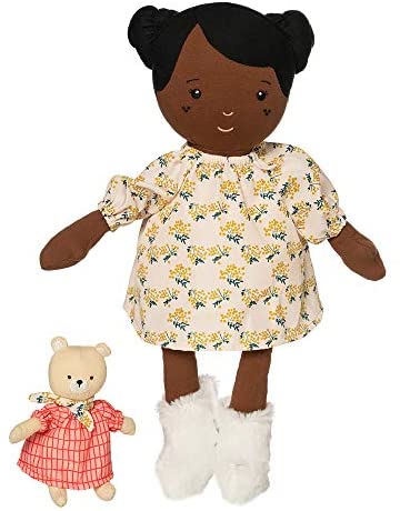 Manhattan Toy Playdate Friends Harper Machine Washable and Dryer Safe 14 Inch Doll with Companion Stuffed Animal