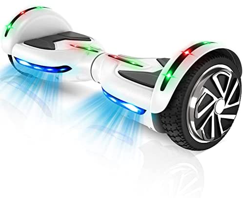 CBD Flash Hoverboard, All Terrain Hoverboard Off Road Two-Wheel 6.5 inch Self Balancing Hoverboard with Bluetooth and LED Lights for Kids
