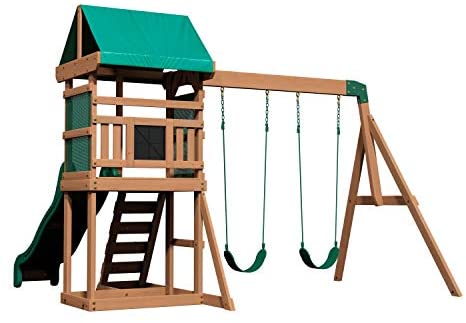 Backyard Discovery Buckley Hill Wooden Swing Set