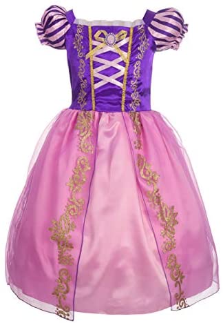 Dressy Daisy Princess Costume Halloween Birthday Fancy Party Dress Up Pageant Gown for Girls