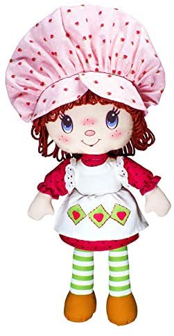 Basic Fun Strawberry Shortcake Retro Classic Soft Doll, for 3 Years Old and Up, Styles May Vary, Red, 14 inches