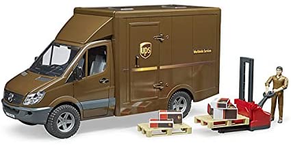 Bruder 02538 MB Sprinter UPS Truck with Driver & Accessories Vehicles - Toys