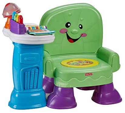 Fisher-Price Laugh & Learn Song & Story Learning Chair, interactive musical toddler toy with 3 ways to play [Amazon Exclusive]