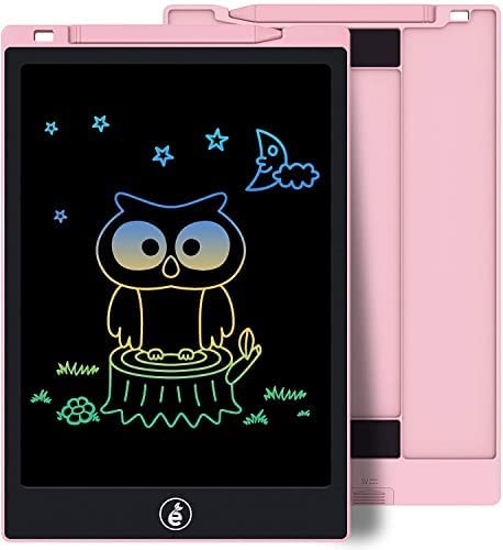 Kids Drawing Writing Boards LCD Writing Tablet, 11 Inch Electronic Colorful Screen Doodle Scribbler Board Writing Pad for Kids and Toddlers at Home, School and Kindergarten (Pink)