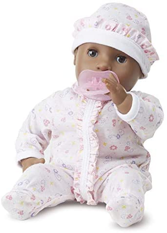 Melissa & Doug Mine to Love Gabrielle 12 Poseable Baby Doll With Romper, Hat