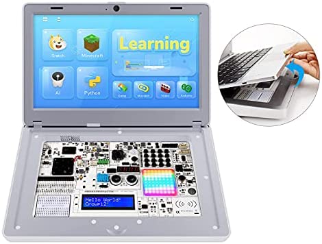 Raspberry Pi 4 Kits, CrowPi2 Raspberry Pi Laptop, Programming Kit for Professional, Kids, Adult - Deluxe Kit