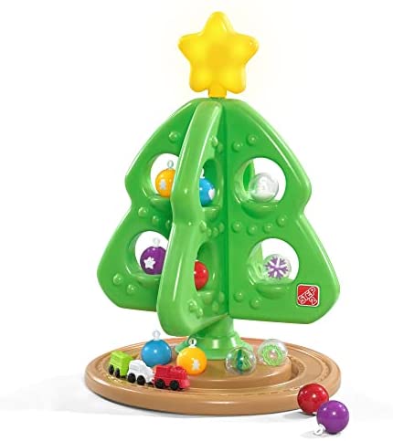 Step2 My First Christmas Tree Bonus Pack Lights & Sounds | Amazon Exclusive Christmas Tree with Lights & Music