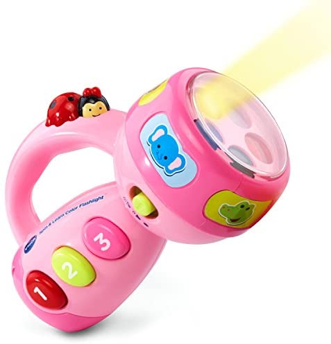 VTech Spin and Learn Color Flashlight Amazon Exclusive, Pink