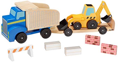Melissa & Doug Classic Toy Dump Truck & Loader (Frustration-Free Packaging)