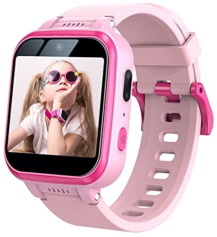 Kids Smart Watch with 90°Rotatable Camera Smartwatch Touch Screen Kids Watch Music Pedometer Flashlight Games Digital Wrist Watch for Girls