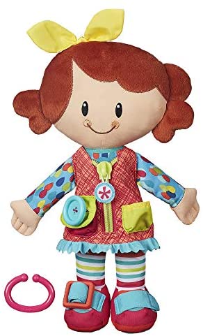 Playskool Dressy Kids Girl Activity Plush Stuffed Doll Toy for Kids and Preschoolers 2 Years and Up (Amazon Exclusive)