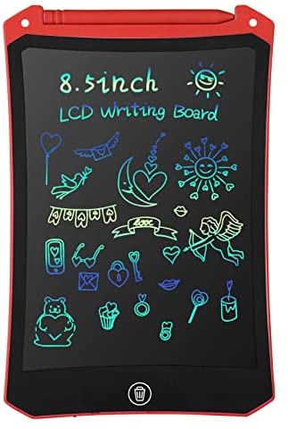 LCD Writing Tablet, Electronic Digital Writing &Colorful Screen Doodle Board, cimetech 8.5-Inch Handwriting Paper Drawing Tablet Gift for Kids and Adults at Home,School and Office (Red)
