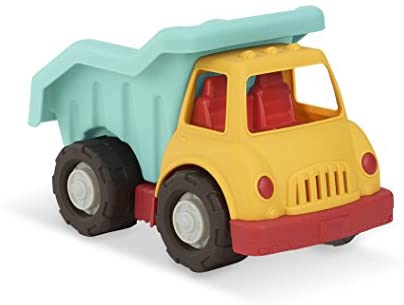 Wonder Wheels by Battat – Dump Truck – Toy Truck for Toddlers – Moveable Parts – Durable & Sturdy Construction Toy – Recyclable – 1 Year Old +