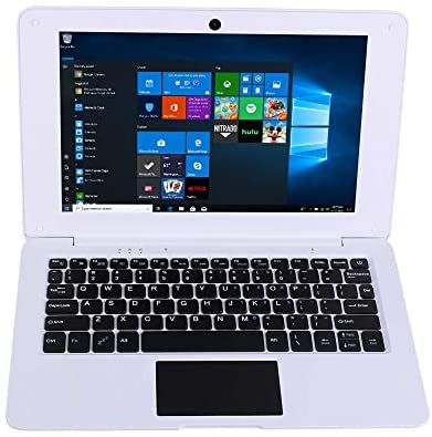 Portable Windows 10 10.1inch Education Laptop Notebook Computer Learning Laptop Netbook for Kids Men Women (3GB/32GB, White)