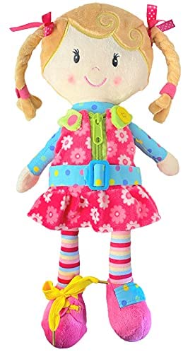 Sugar Snap Plush Learn to Dress Montessori Toy Doll for Toddlers - 15